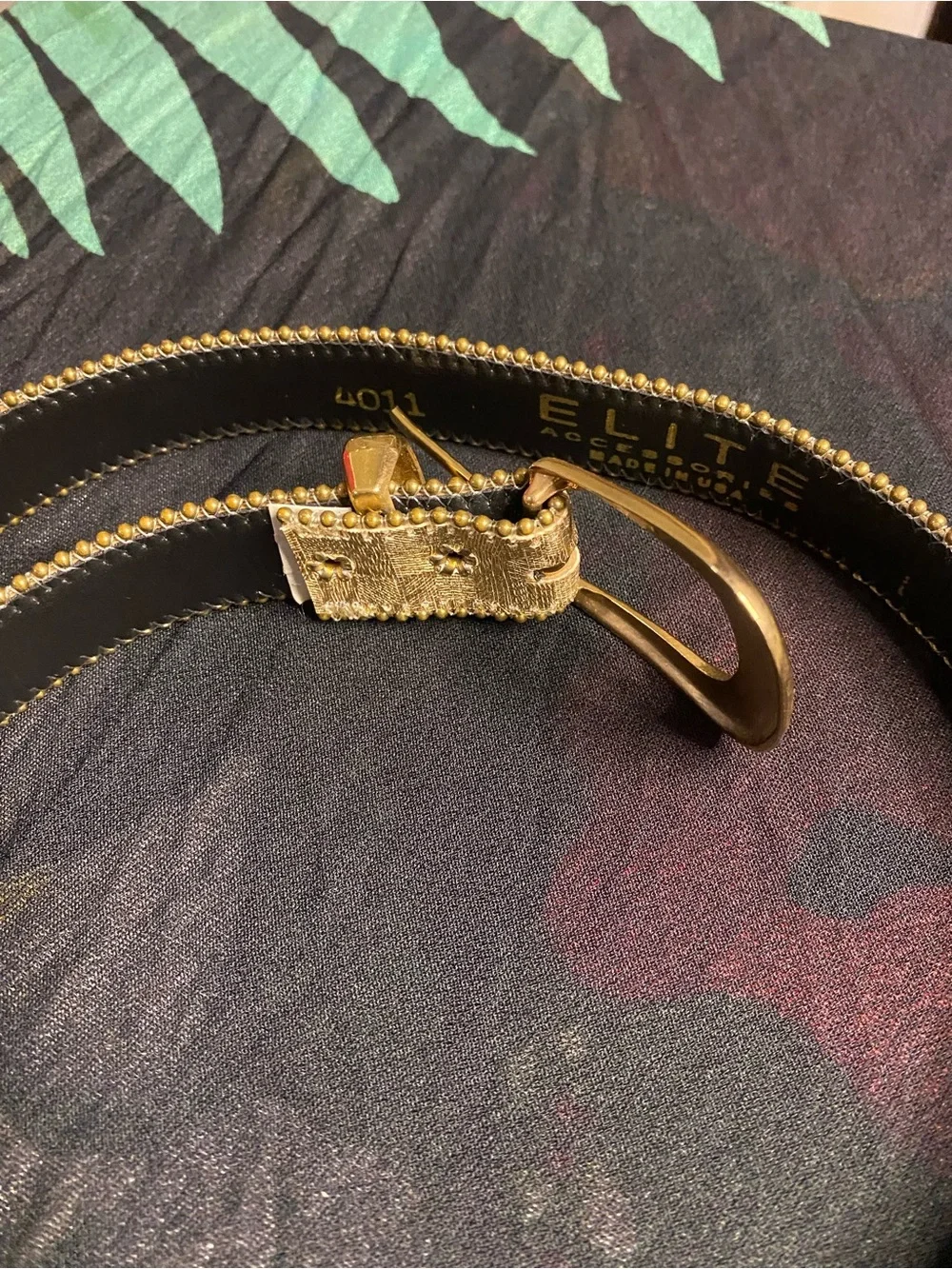 Vintage Gold tone Belt with Gold Buckle